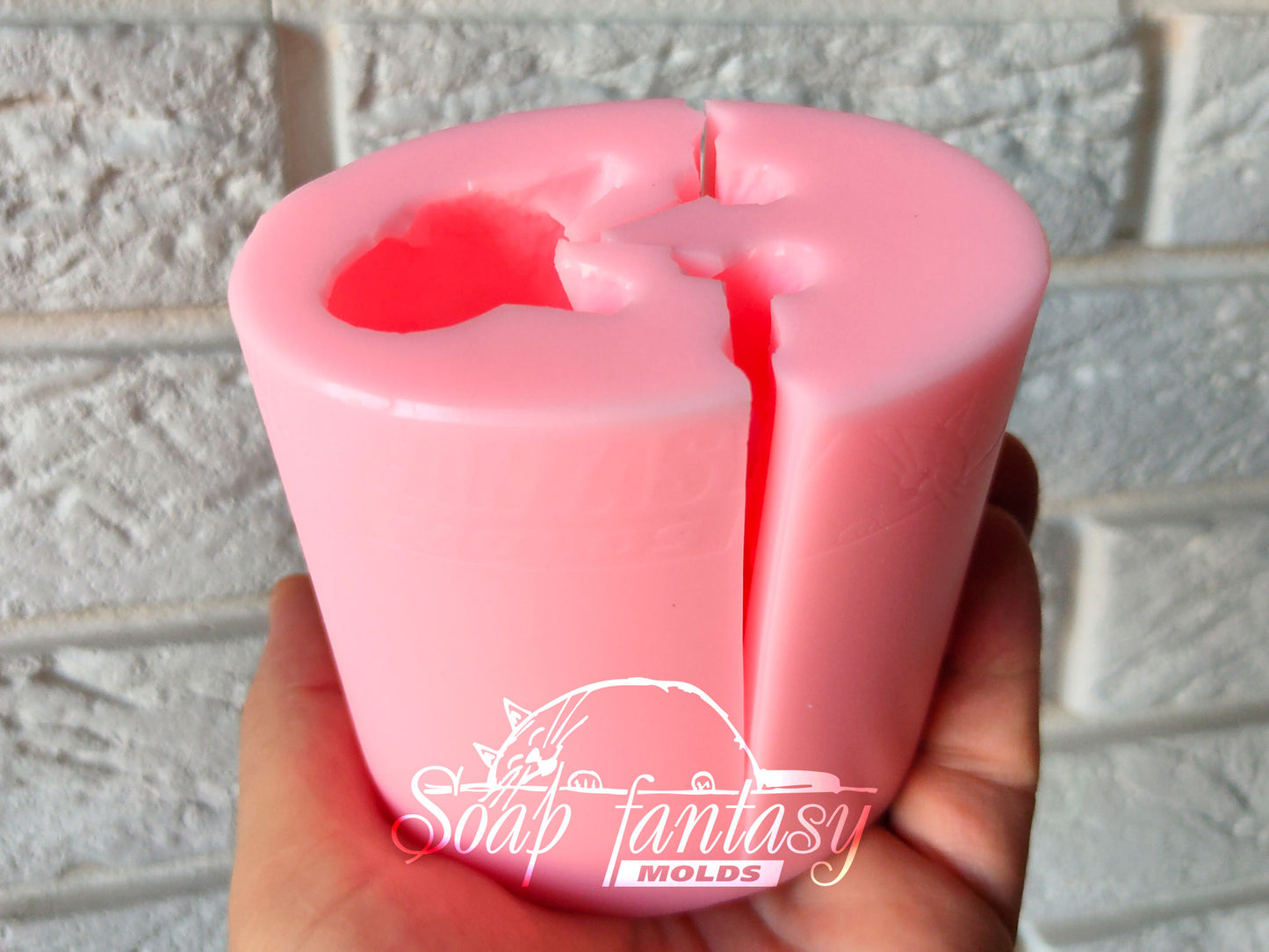 Shaggy dog silicone mold for soap making
