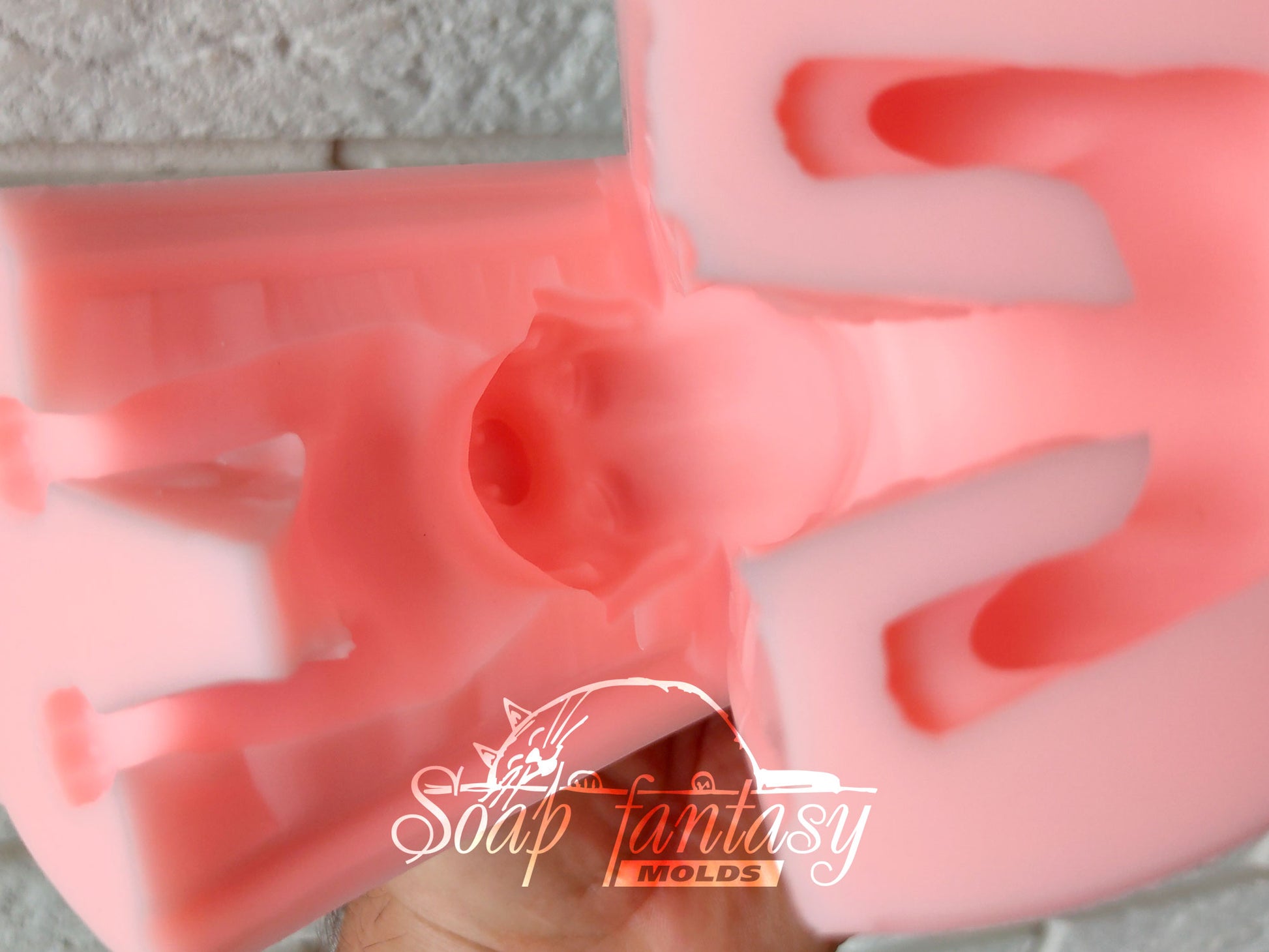 Big sitting dog silicone mold (mould) for soap making and candle making