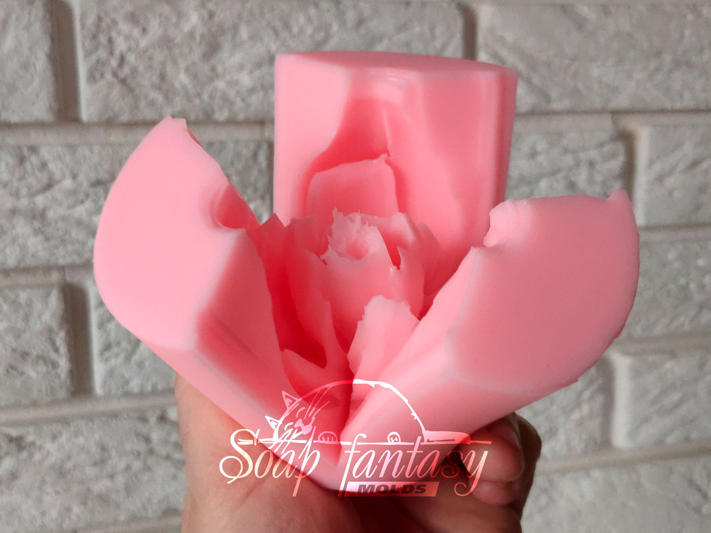 Magnolia soulangeana flower silicone mold for soap making