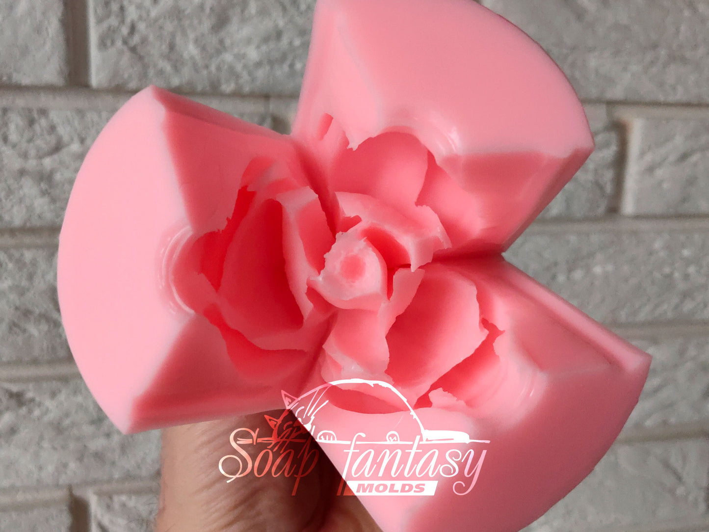 Magnolia soulangeana flower silicone mold for soap making