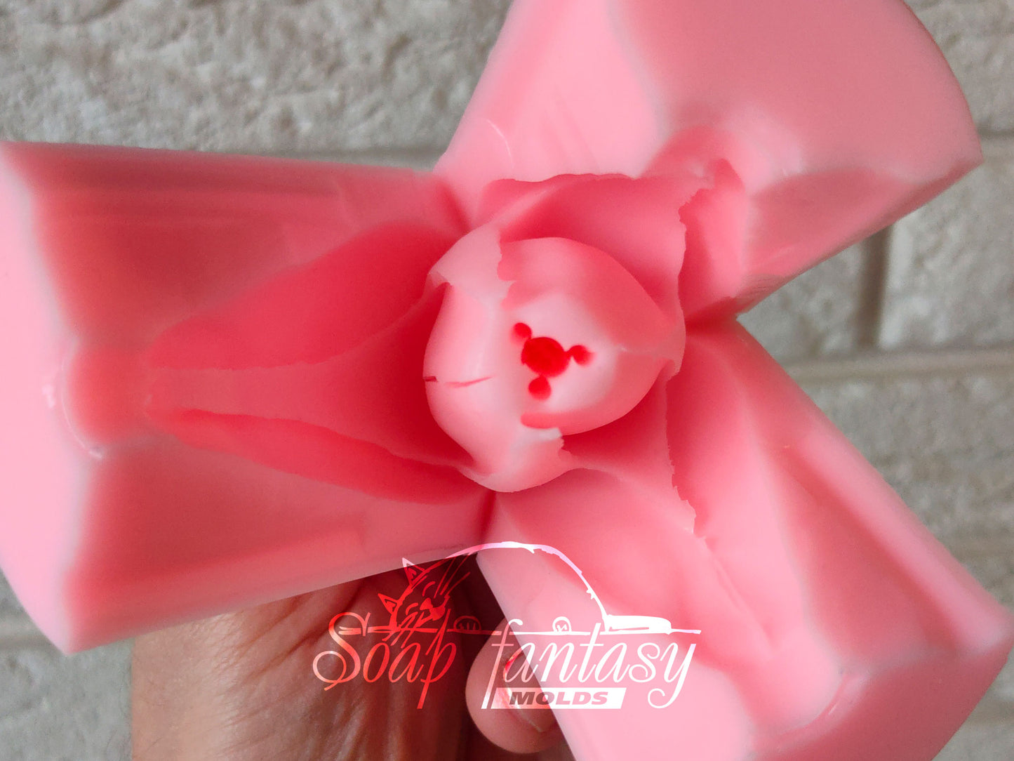 Spring crocus flower silicone mold for soap making