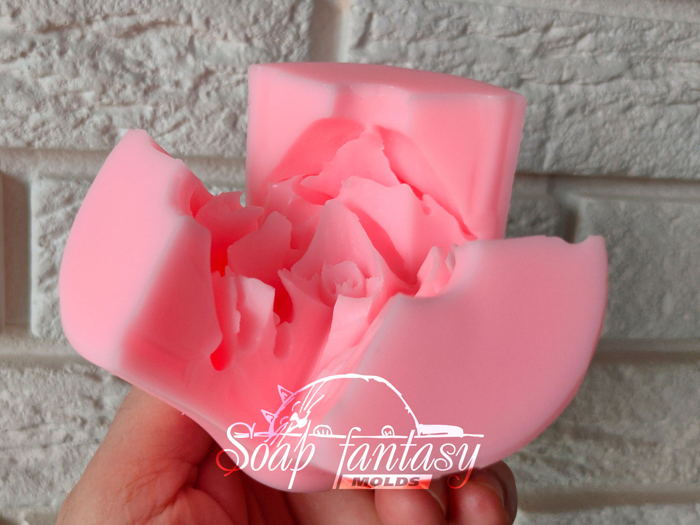 Rose "Stacy" Silicone Soap Mold - for soap making, Craft & Hobby