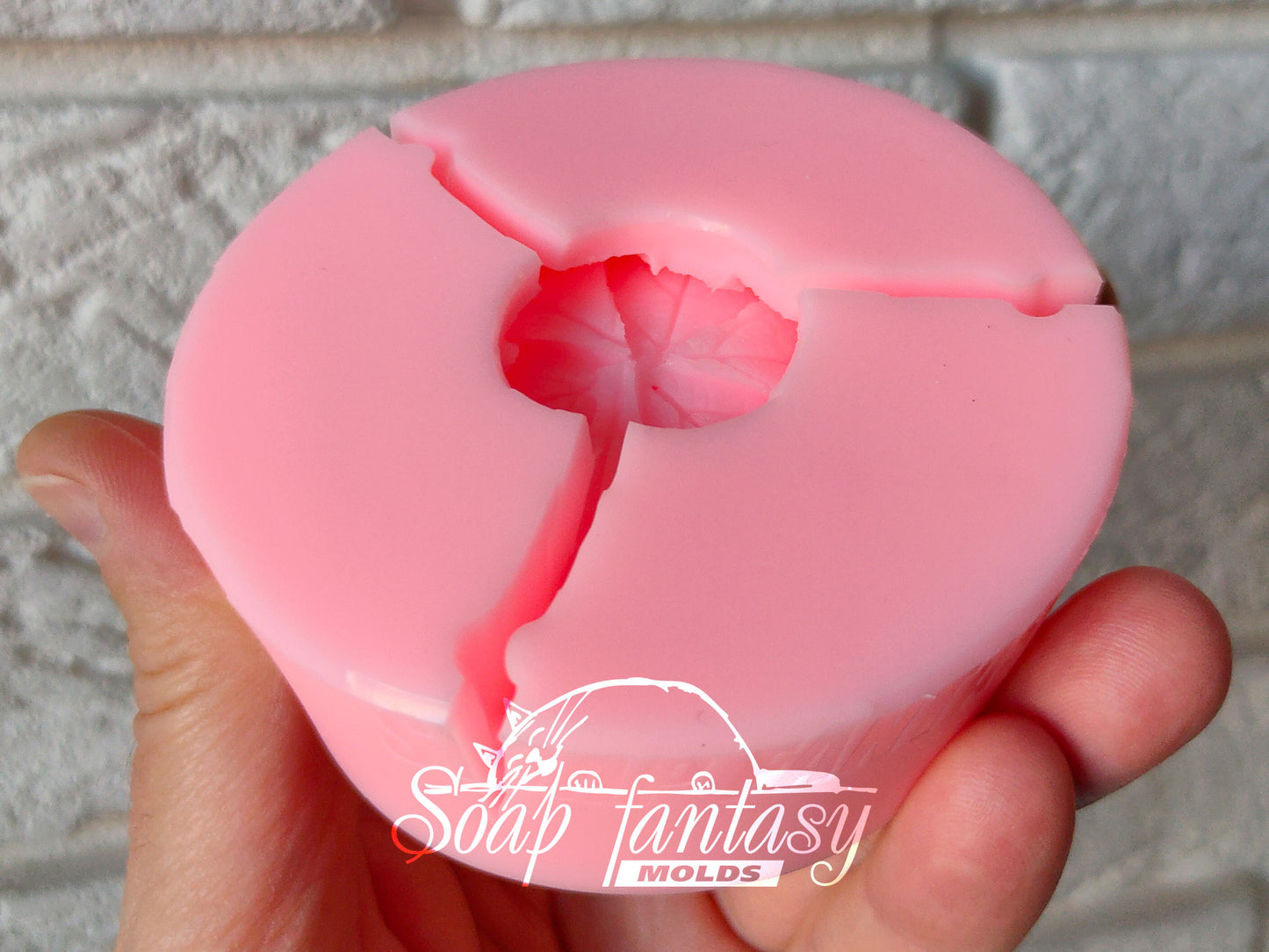 Sunflower cup and saucer silicone mold for soap making
