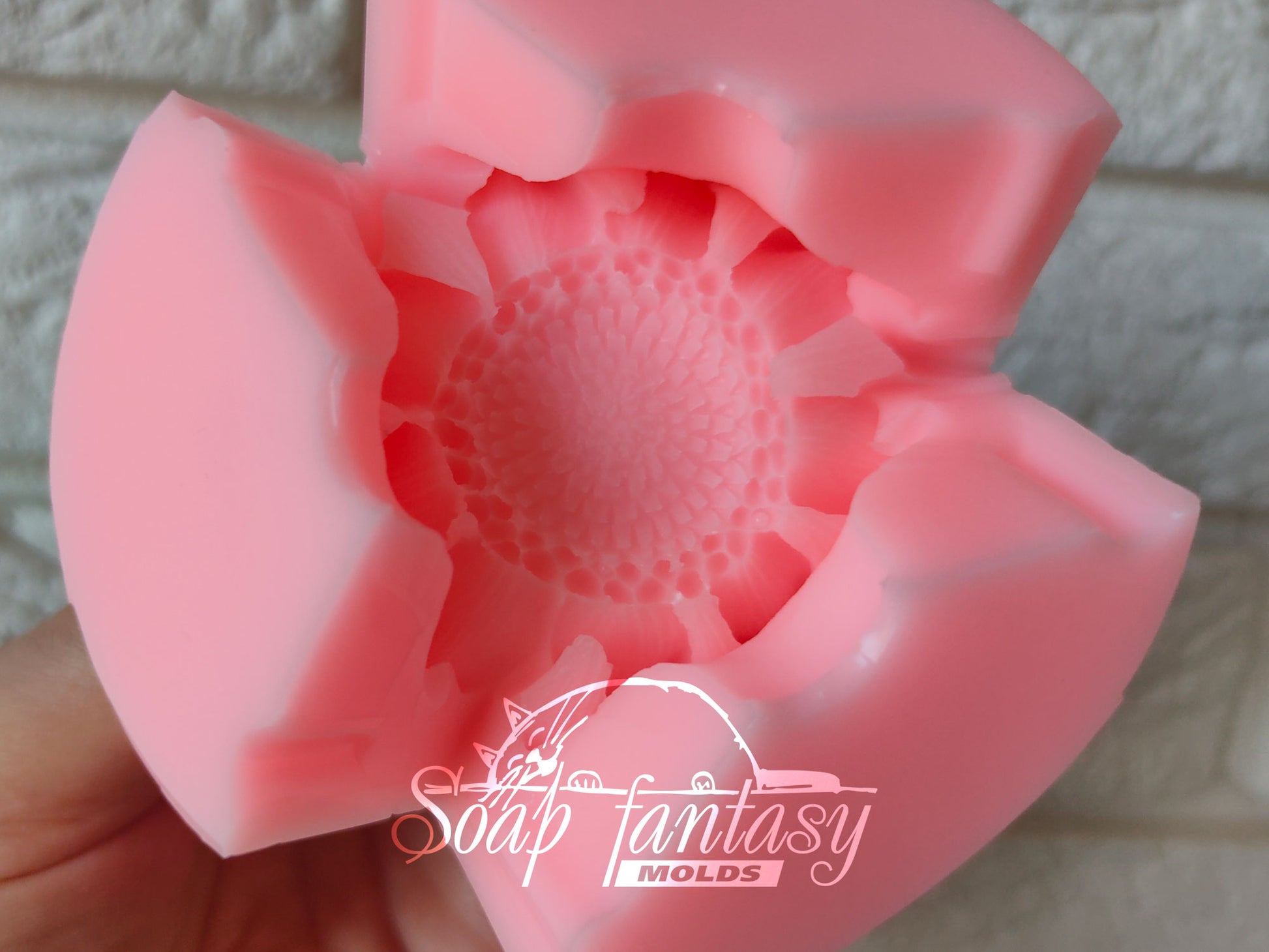 Sunflower (mini) silicone mold (mould) for soap making and candle making