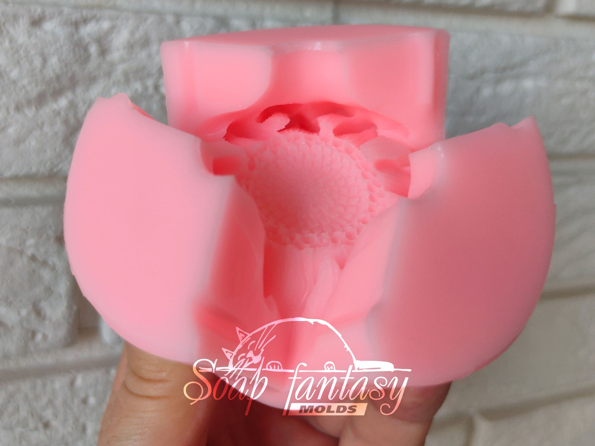 Sunflower (mini) silicone mold (mould) for soap making and candle making