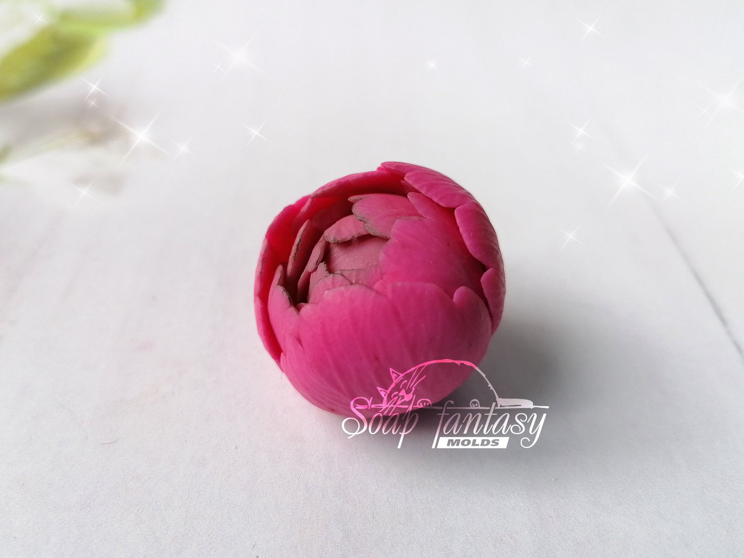 Peony "Sweet Harmony" buds flower silicone mold for soap making