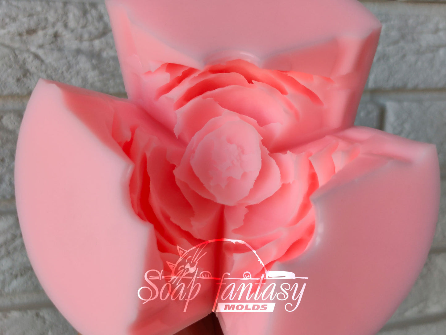 Peony "Sweet Harmony" Silicone Soap Mold - for soap making, Craft & Hobby
