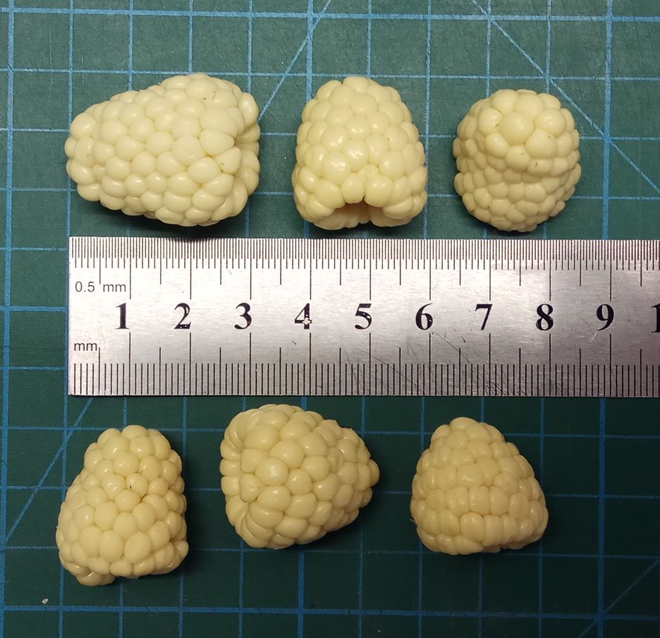 Raspberries silicone mold for soap making