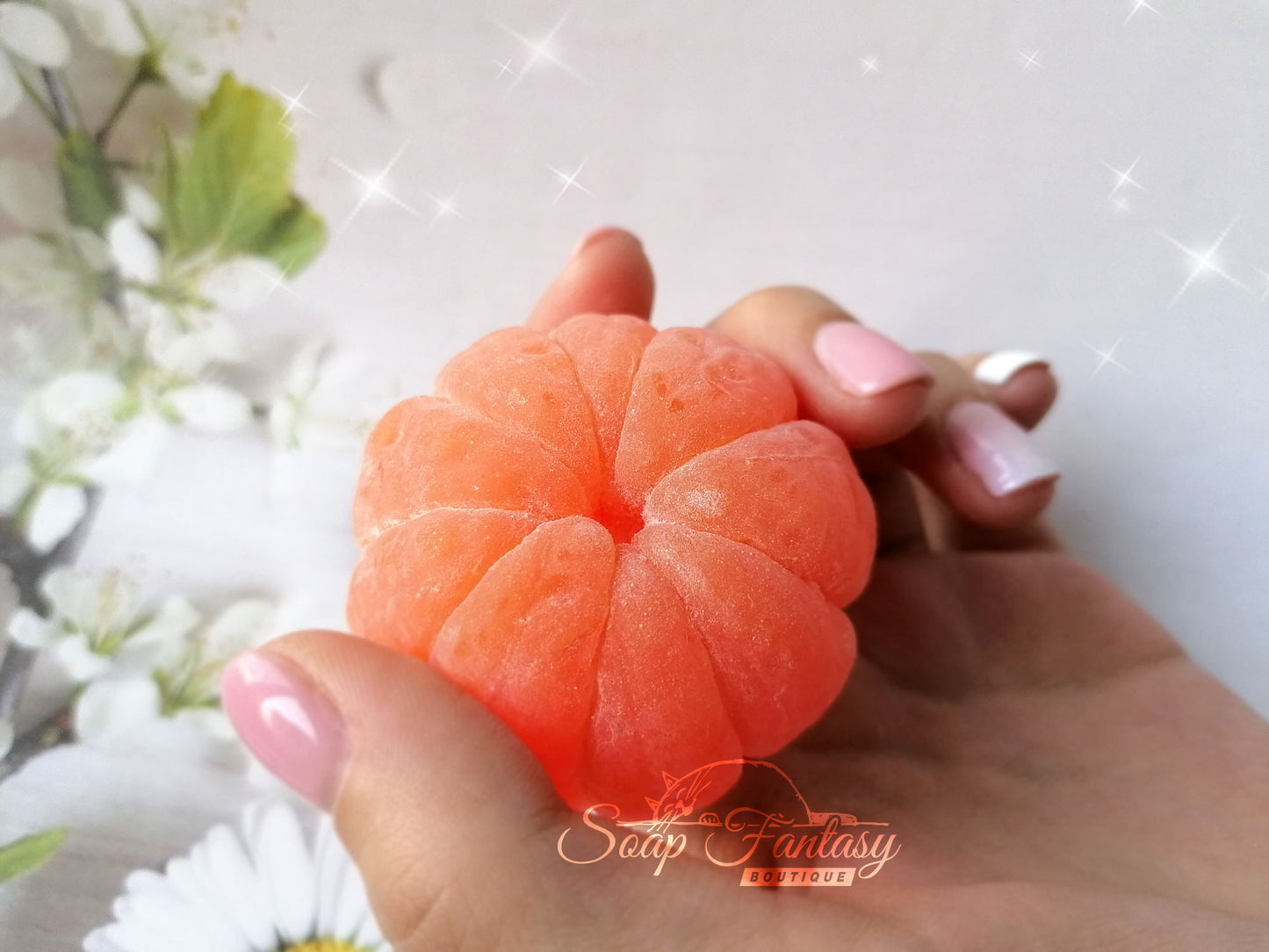 Peeled tangerine silicone mold for soap making