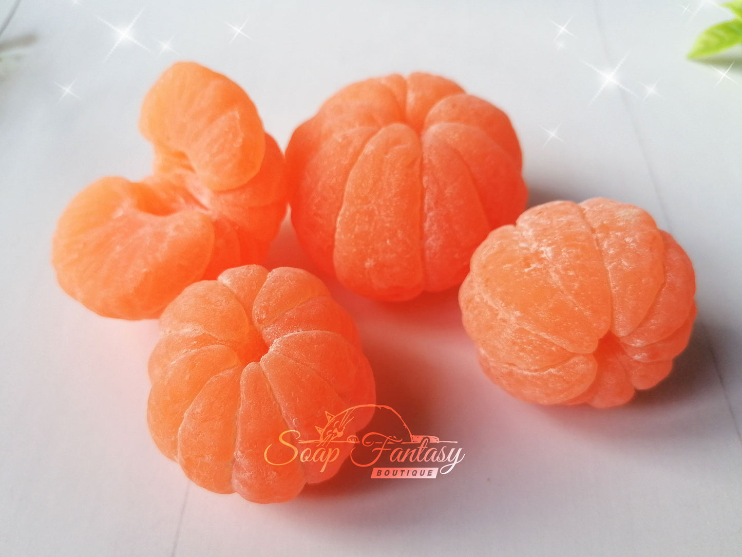 Peeled tangerine (medium size) silicone mold for soap making