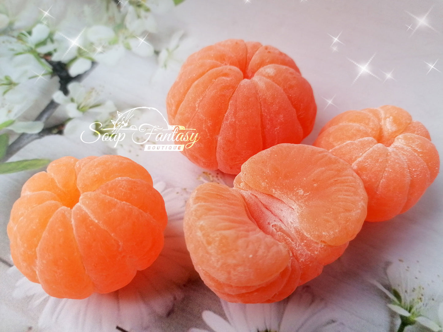 Peeled tangerine silicone mold for soap making