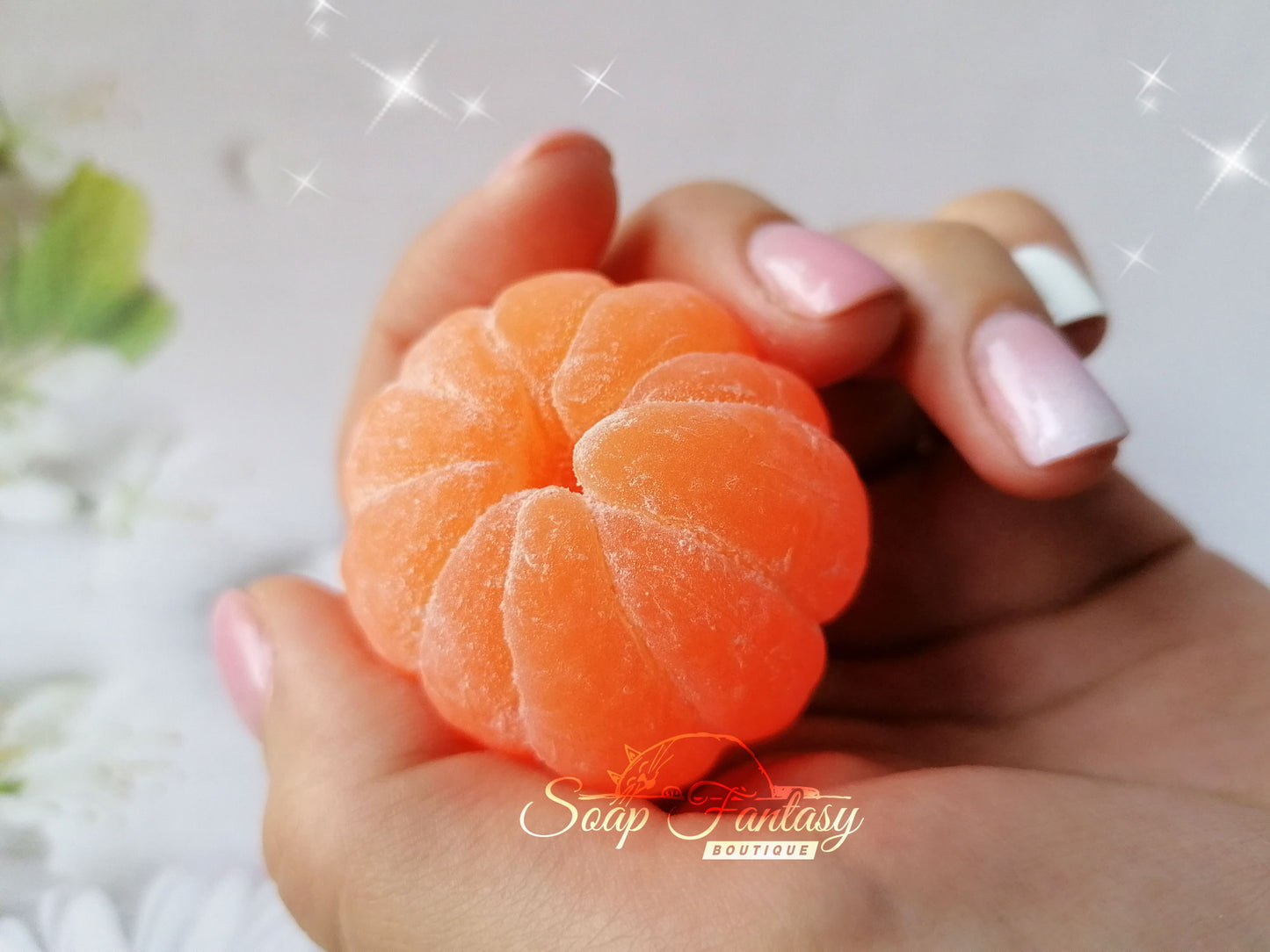 Peeled tangerine (medium size) silicone mold for soap making