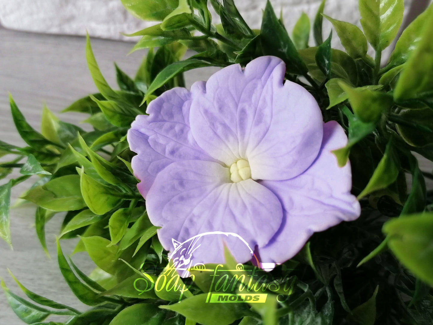 Violet flower silicone mold for soap making and candle making