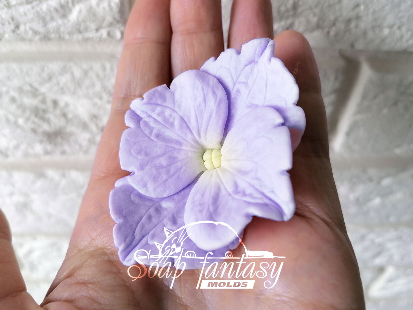 Violet flower silicone mold for soap making and candle making