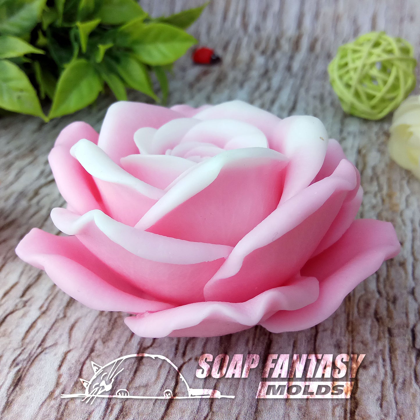 Rose "Virginia" silicone mold for soap making