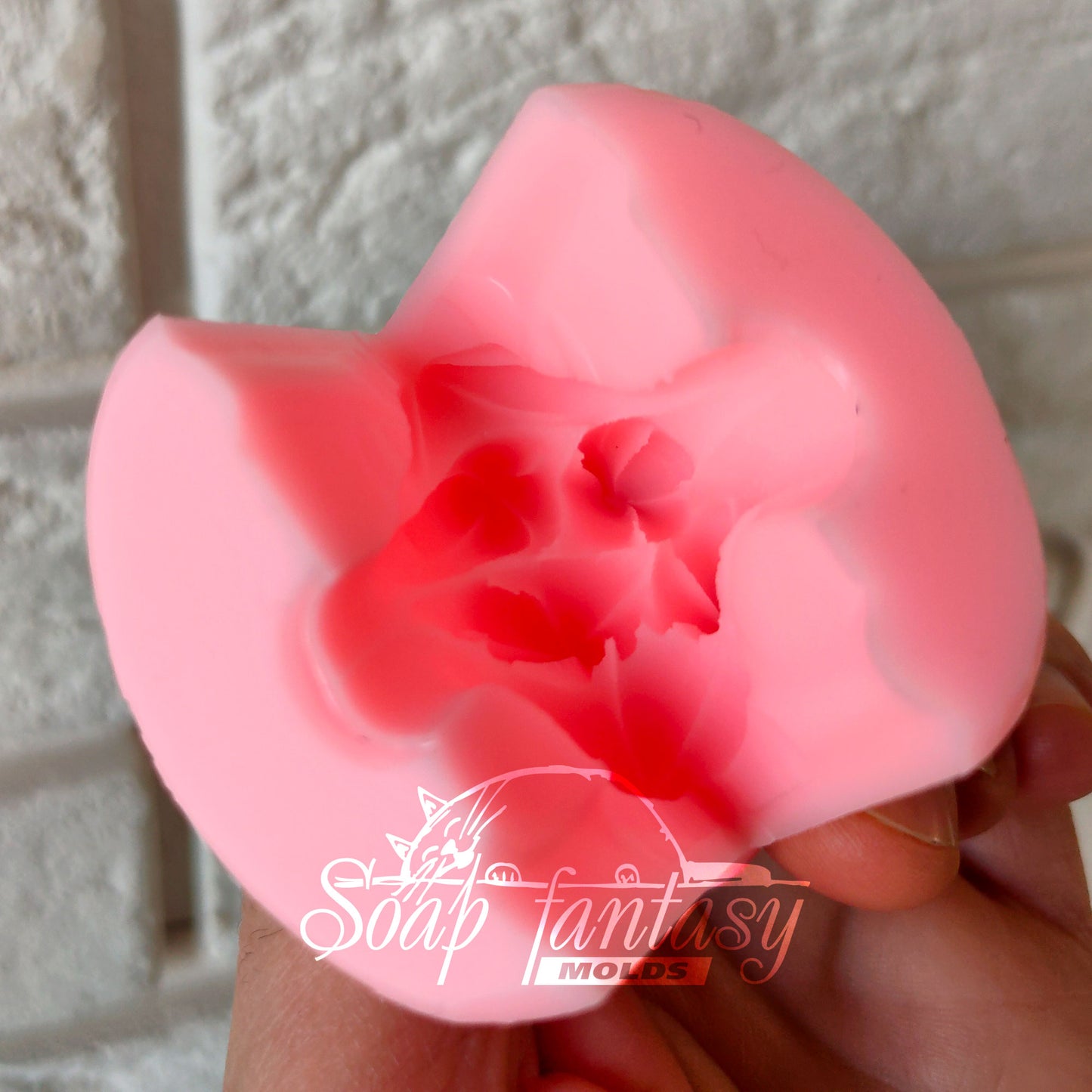 Freesia White buds silicone mold for soap making