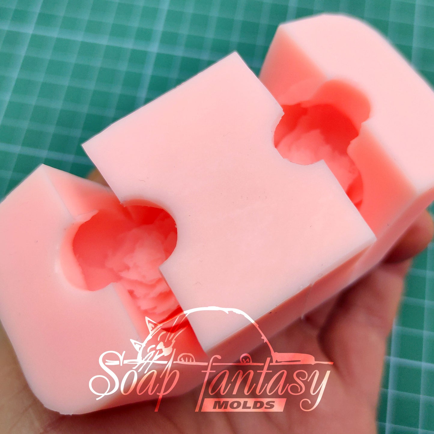 Ranunculus bud "Yellow princess" flower silicone mold for soap making