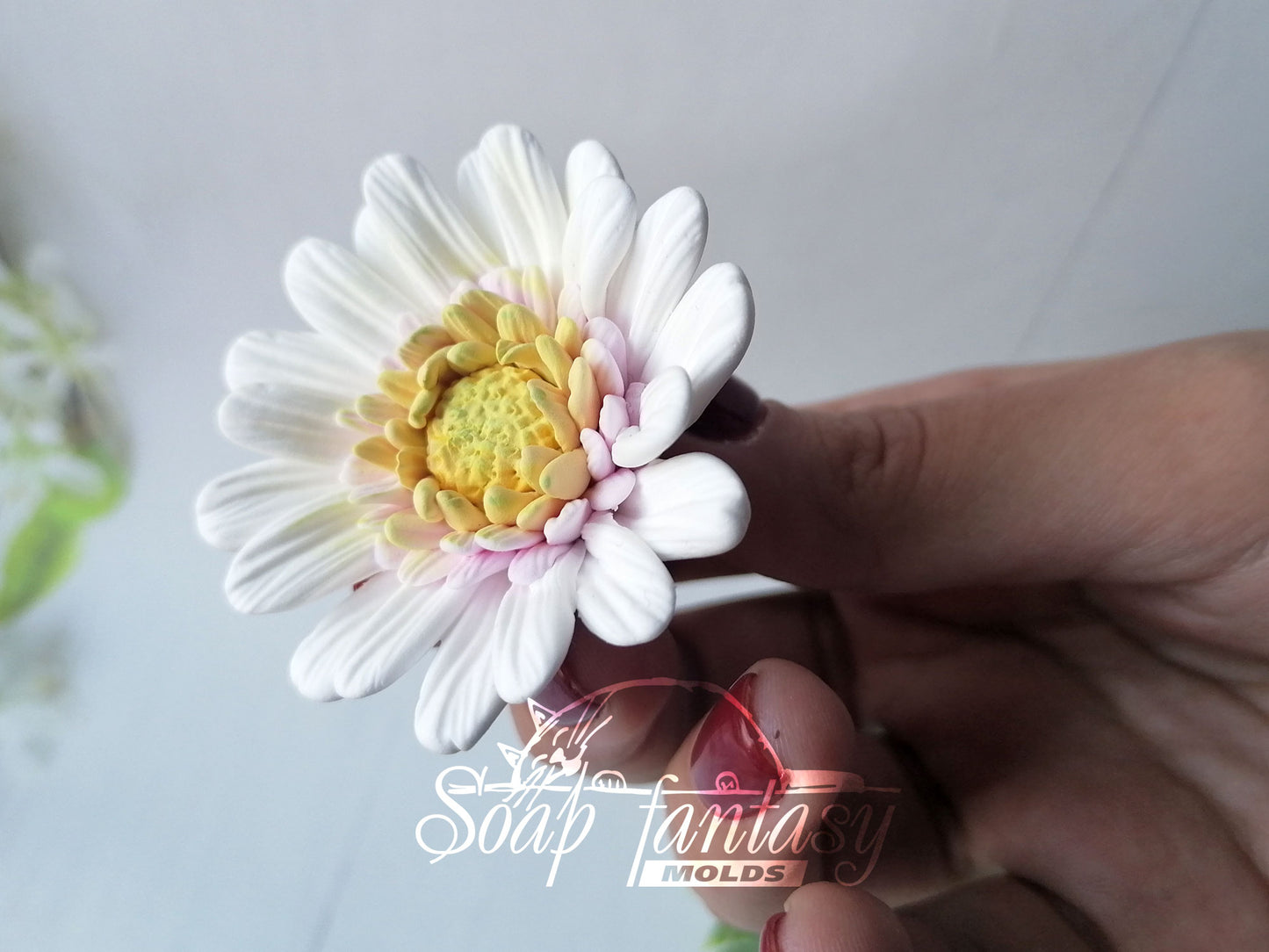 Mini chrysanthemum "Lucie" silicone mold for soap making