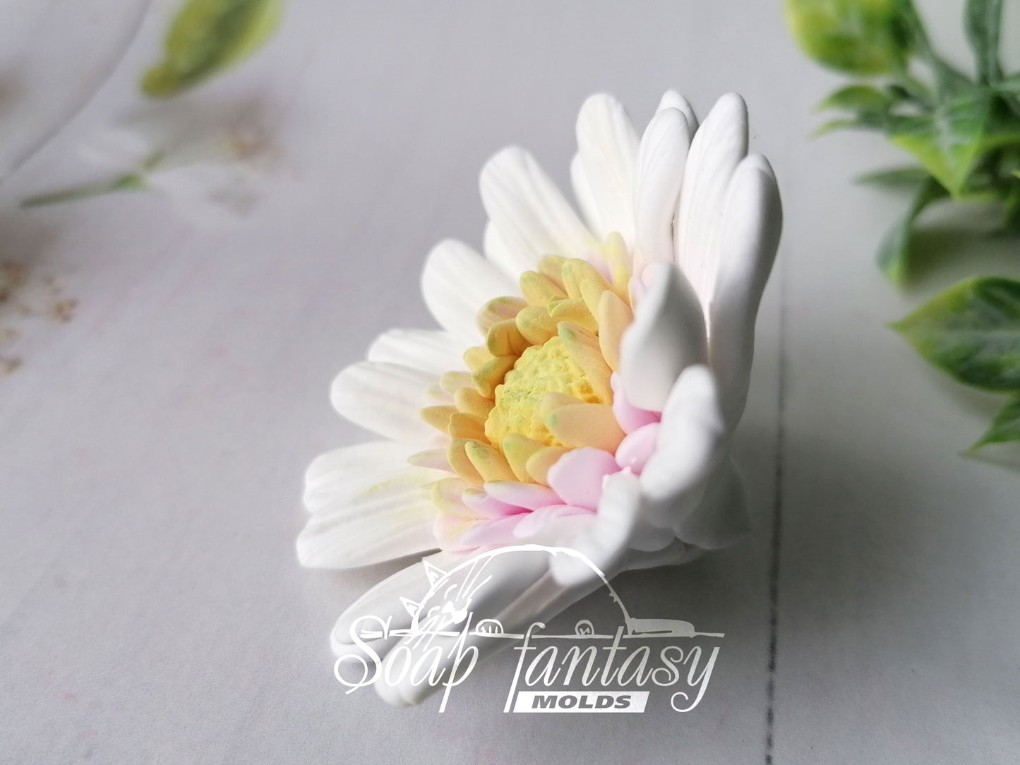 Mini chrysanthemum "Lucie" silicone mold for soap making