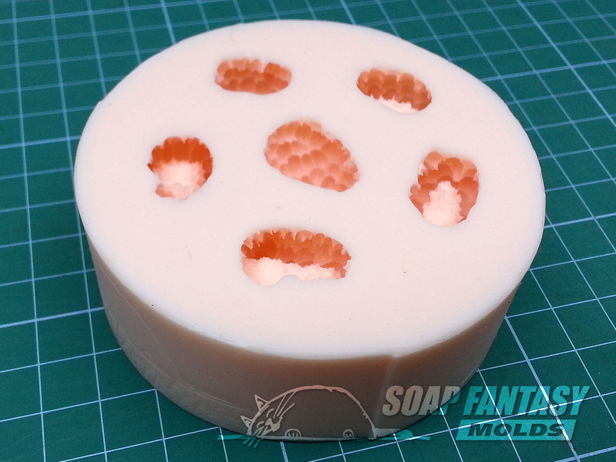 Raspberries silicone mold for soap making