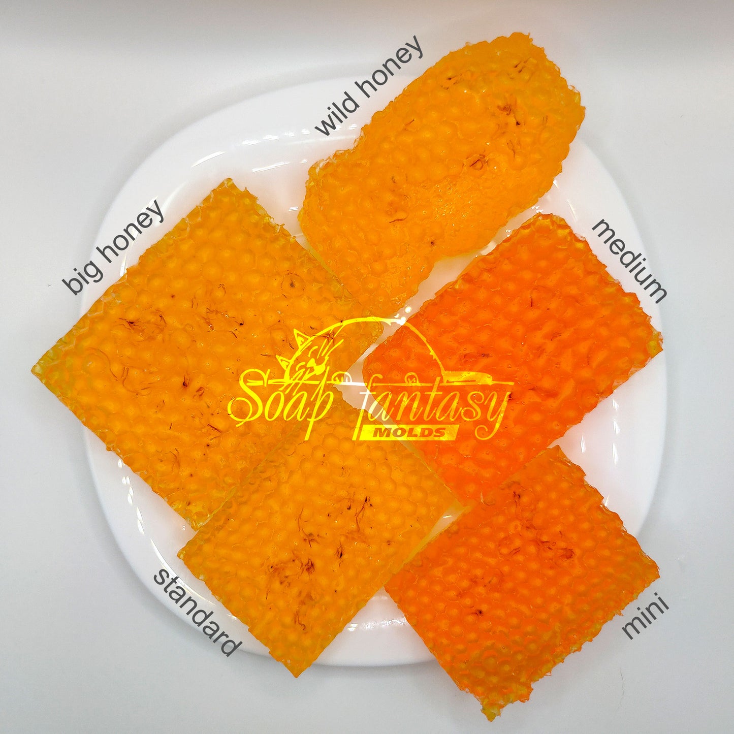 Natural honeycomb (BIG size) silicone mold for soap making