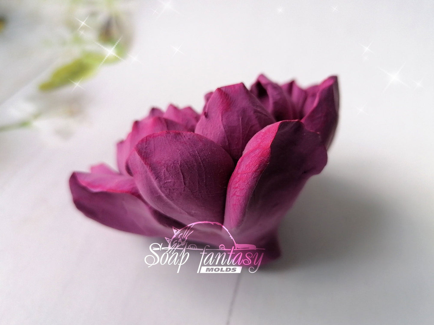 Luxurious peony Big flower silicone mold for soap making
