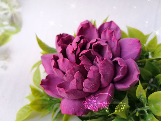 Luxurious peony BIG Silicone Soap Mold - for soap making, Craft & Hobby