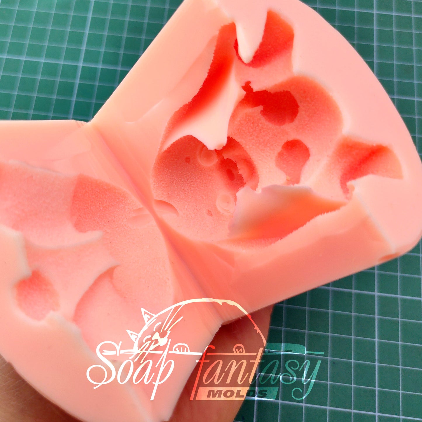 Bunny Pooh silicone mold (mould) for soap making and candle making