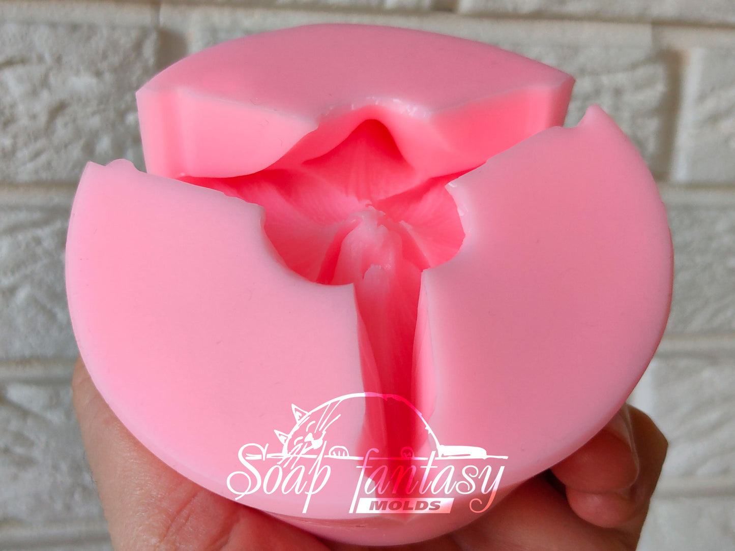 Orchid flower silicone mold for soap making