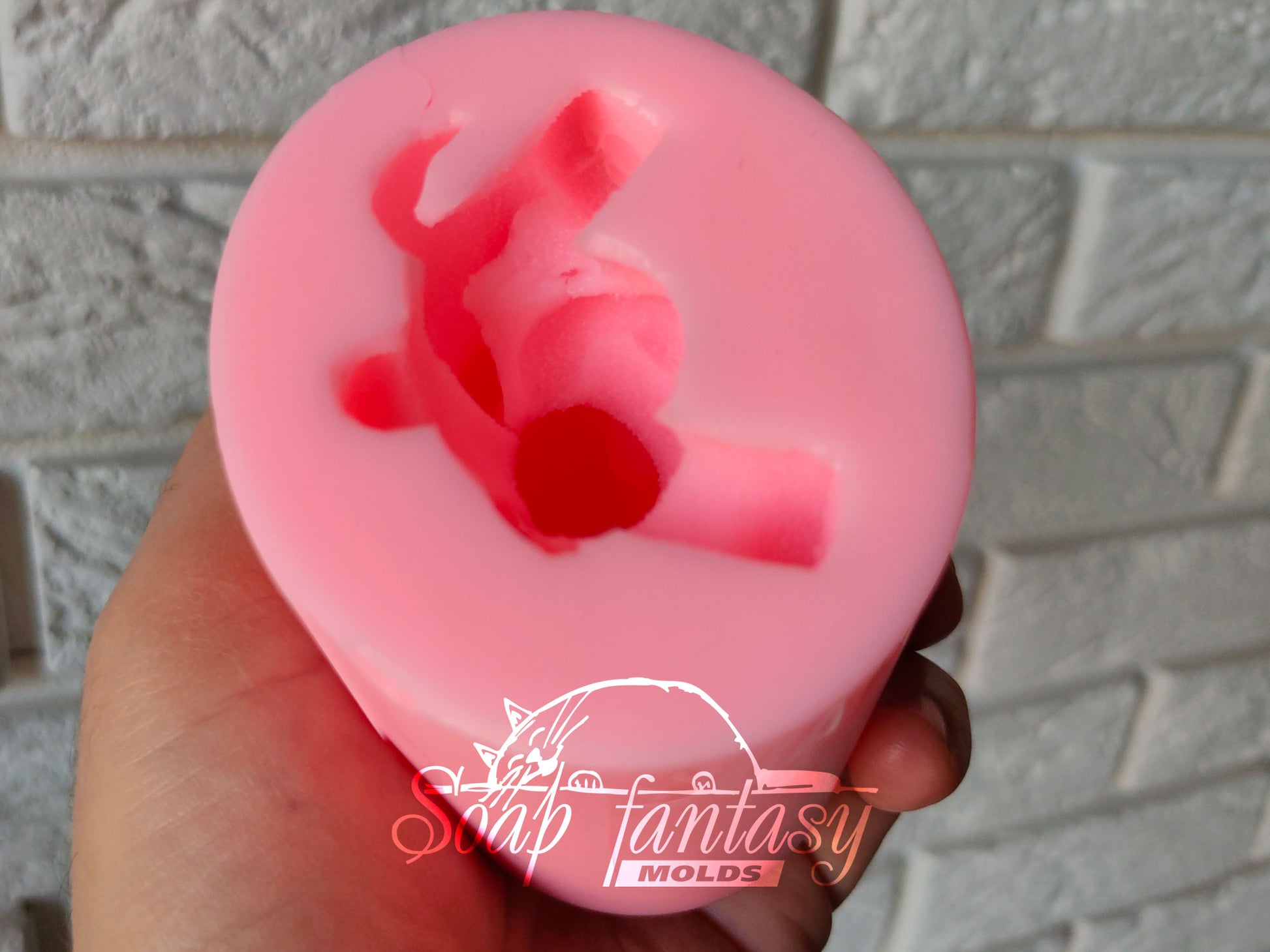 Bunny Pooh silicone mold (mould) for soap making and candle making