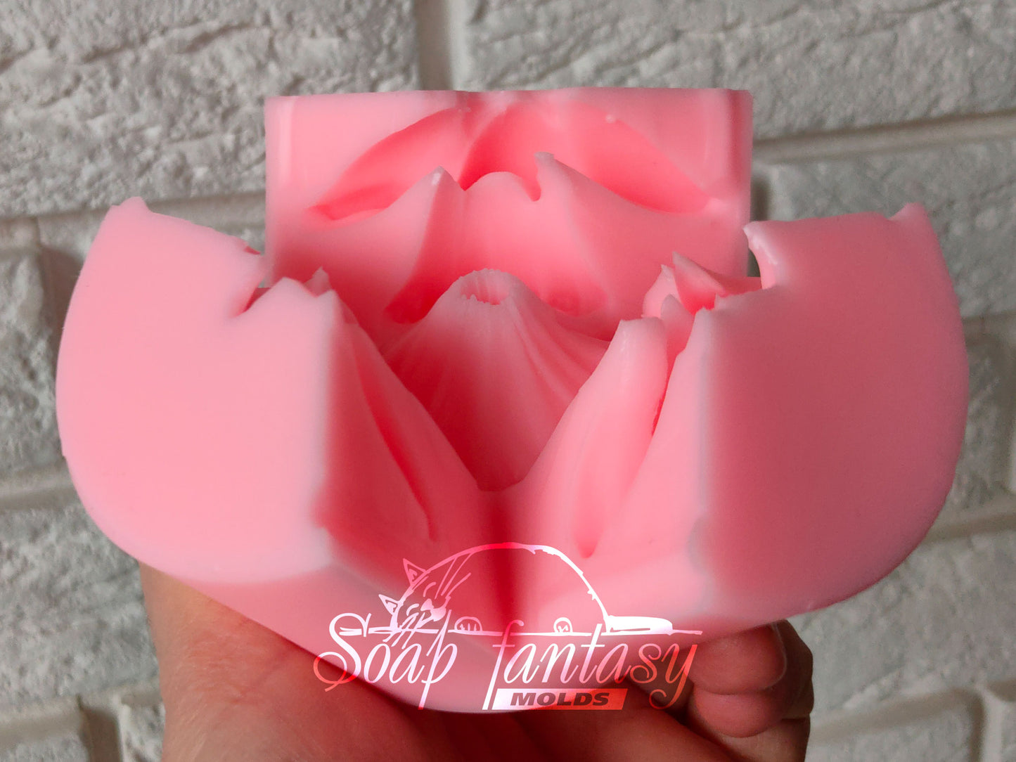 Big Narcissus (daffodil) delicate silicone mold (mould) for soap making and candle making