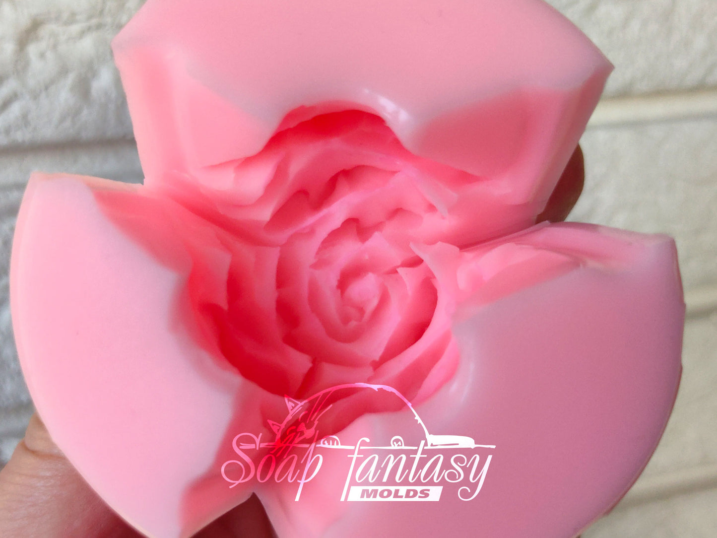 Carnation flower silicone mold (mould) for soap making and candle making
