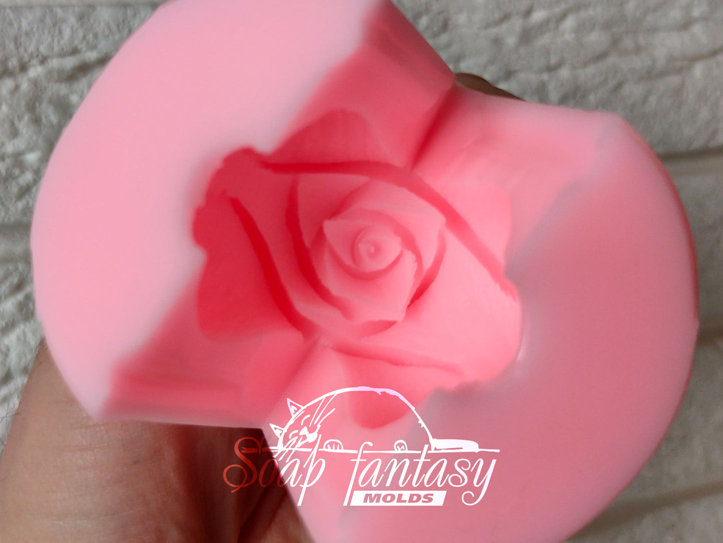 Small rosebud "Symphony" silicone mold for soap making