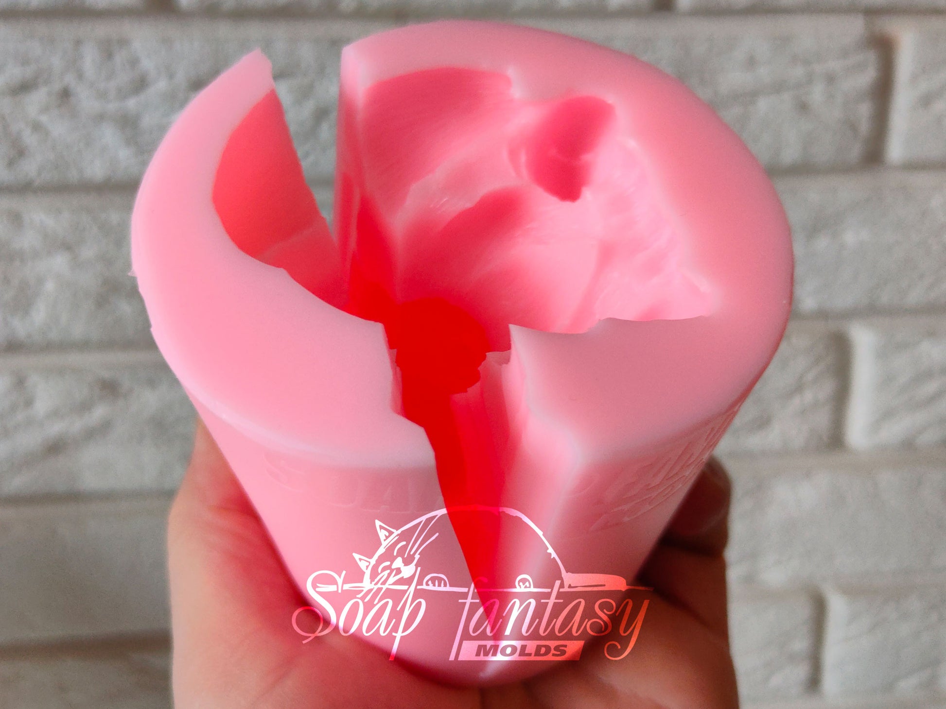 Baby fox silicone mold (mould) for soap making and candle making