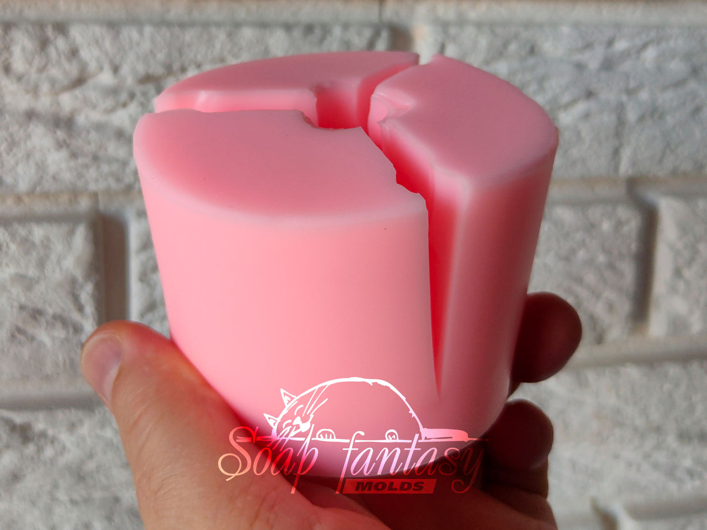 Rose triplet silicone mold for soap making