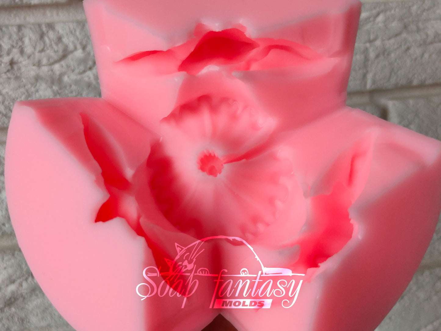 Big Narcissus (daffodil) delicate silicone mold (mould) for soap making and candle making