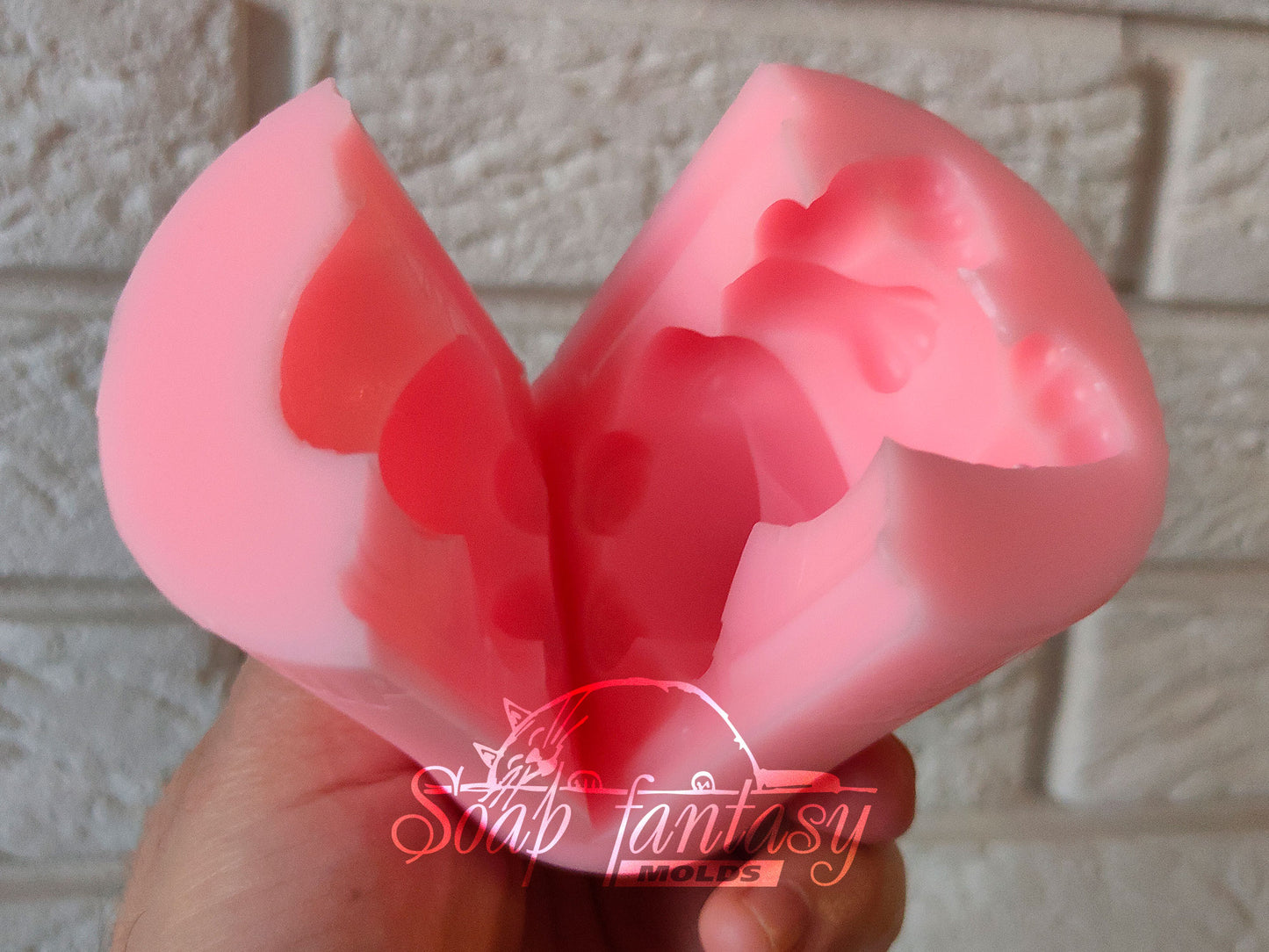 Funny Little frog silicone mold for soap making