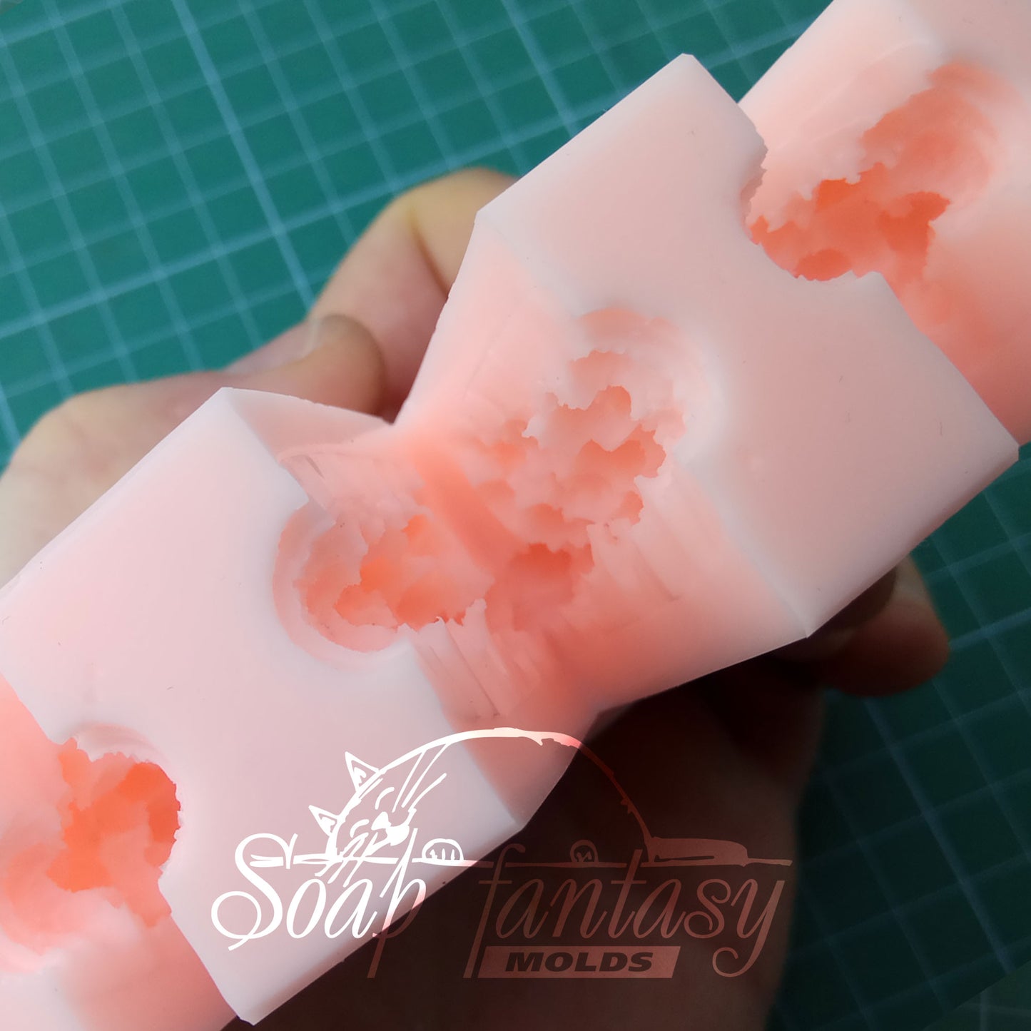 Mimosa mini (bouquet inserts) silicone mold for soap making