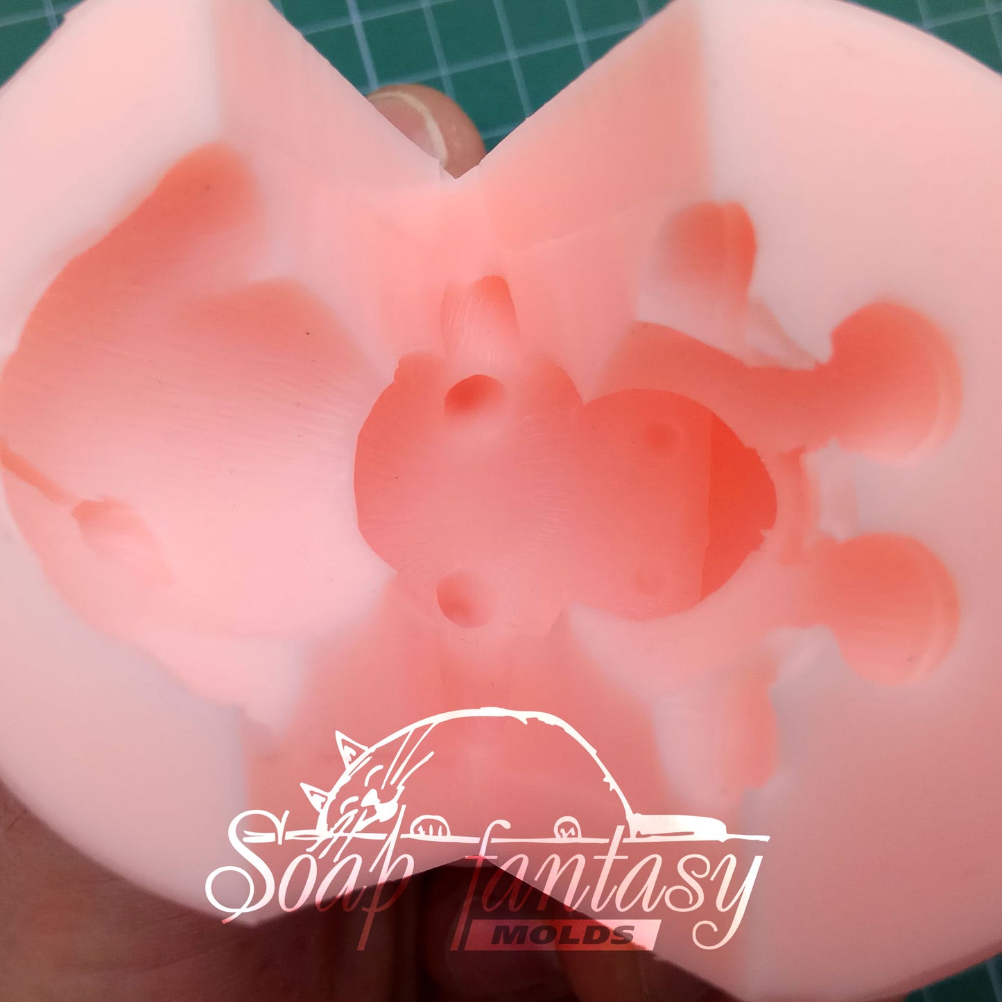 Funny little bull silicone mold for soap making