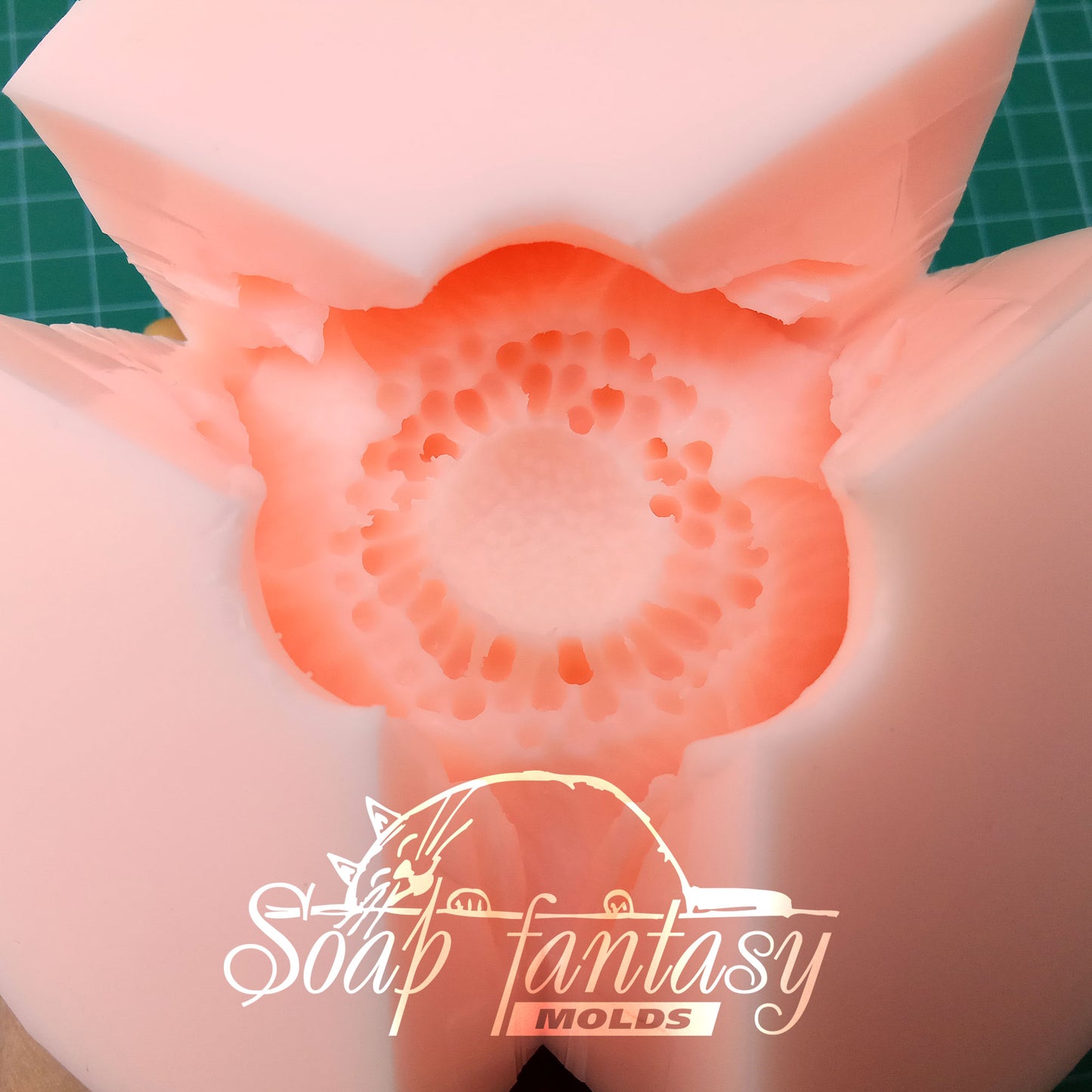 Garden anemone silicone mold for soap making