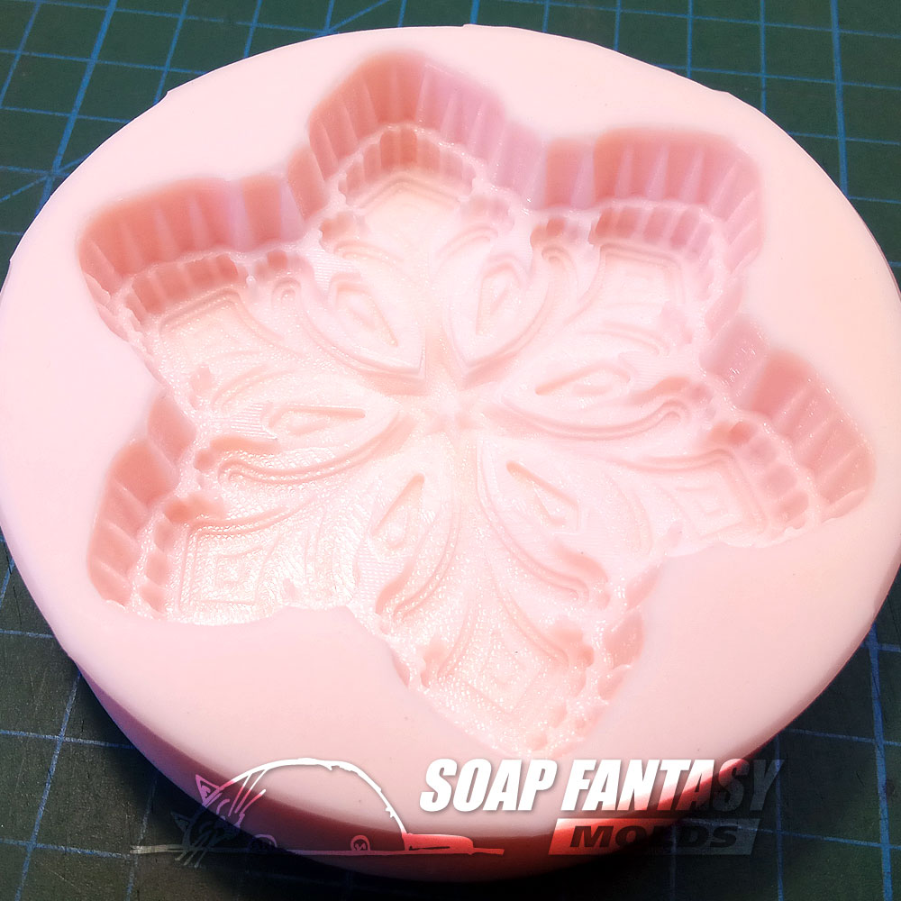 Fairy snowflake silicone mold for soap making