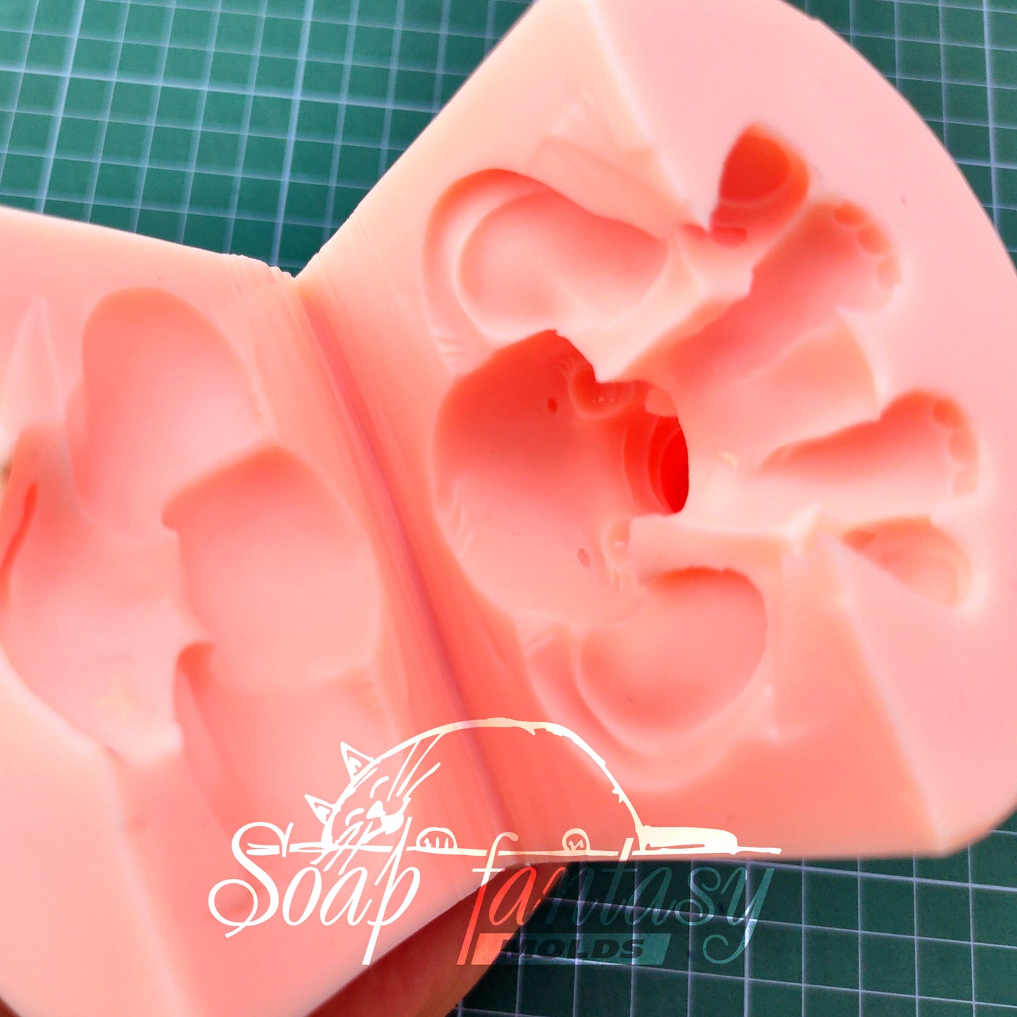 Cute baby elephant silicone mold for soap making