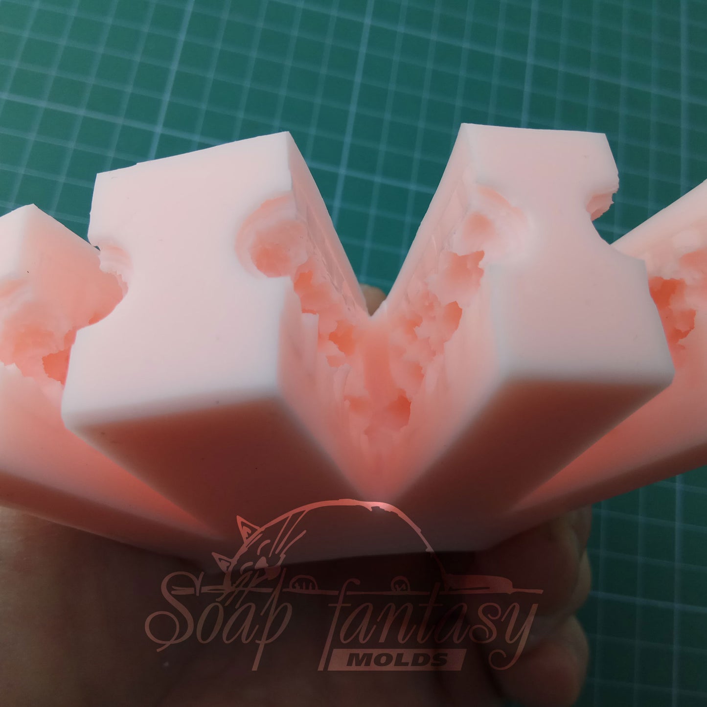 Mimosa mini (bouquet inserts) silicone mold for soap making