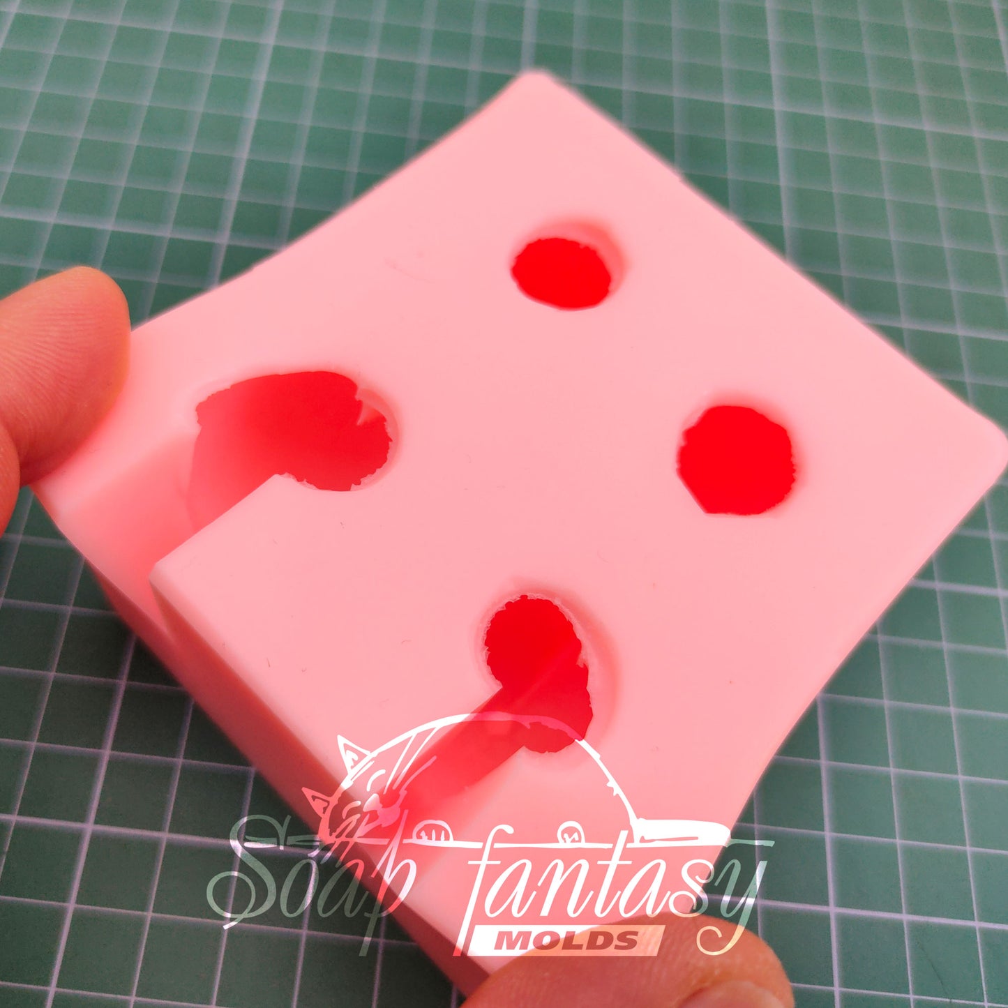 Mini apricots silicone mold for soap making
