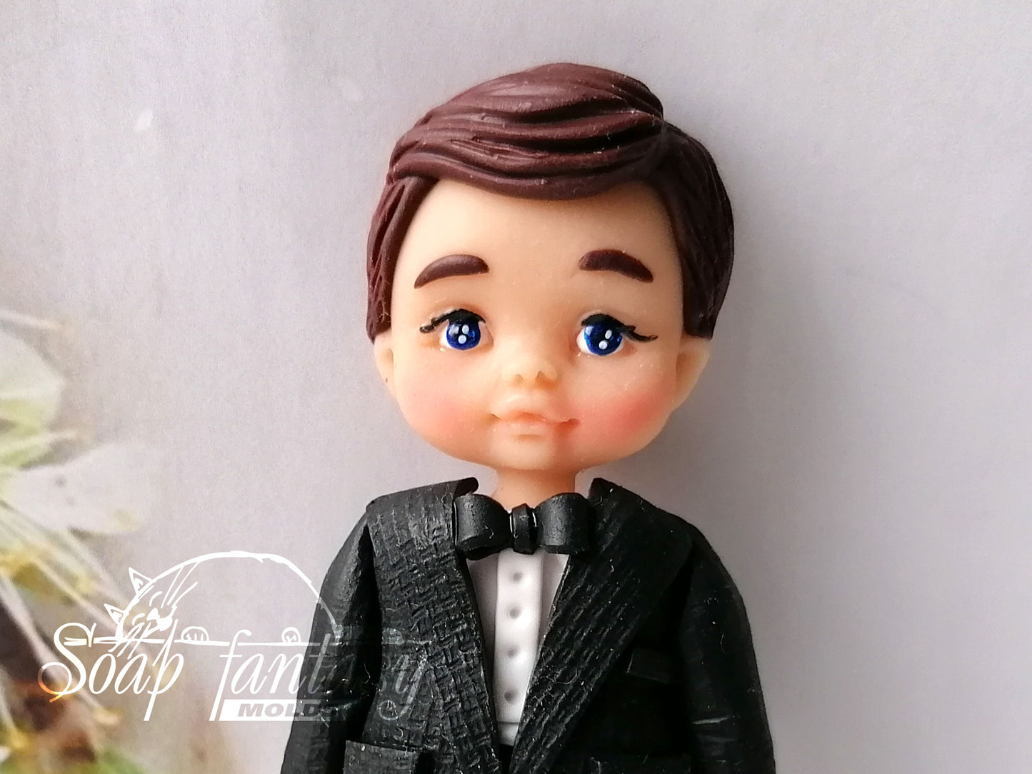 Groom silicone mold for soap making