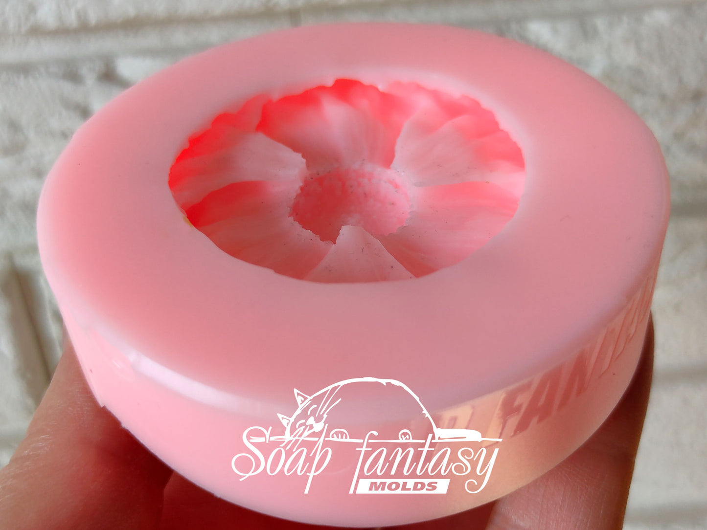 Anemone (very simple) silicone mold (mould) for soap making and candle making