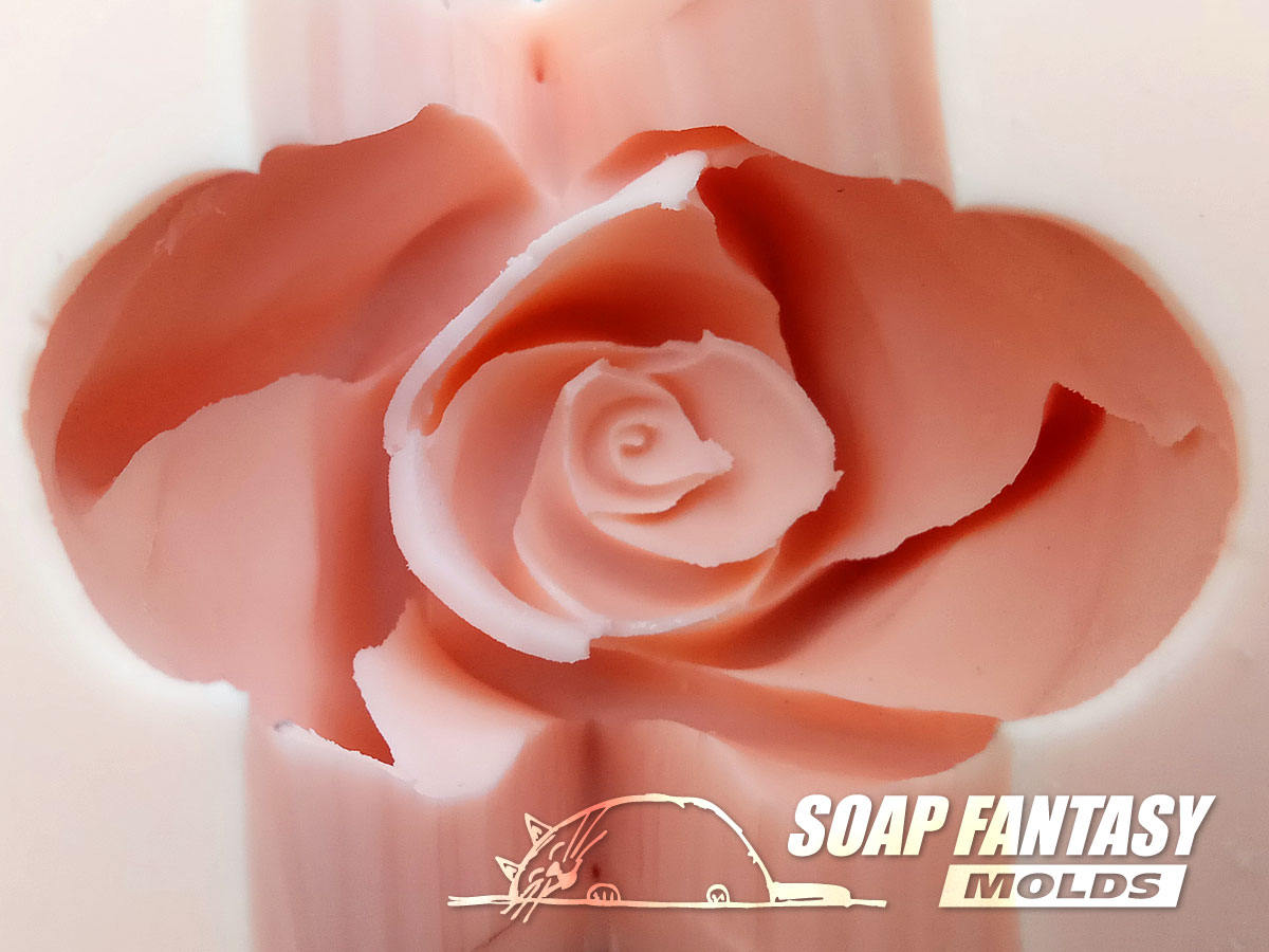 Rosebud #1 silicone mold for soap making