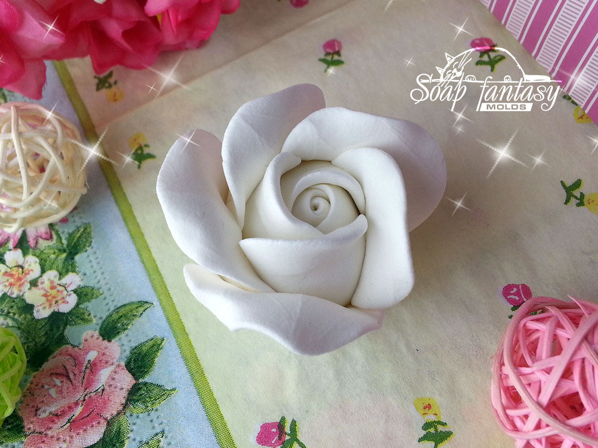 Rosebud #2 silicone mold for soap making