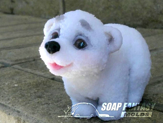 Bear "Umka" silicone mold (mould) for soap making and candle making