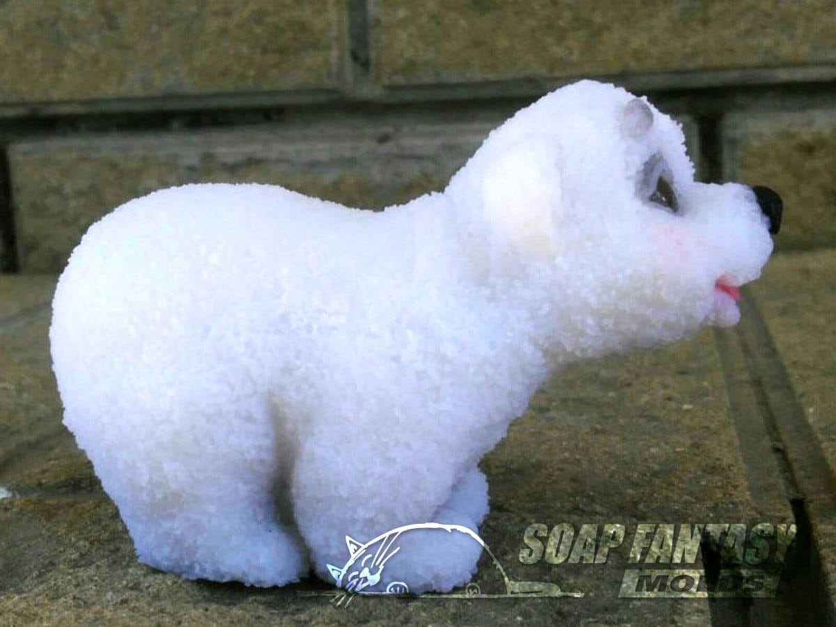 Bear "Umka" silicone mold (mould) for soap making and candle making